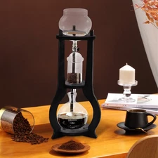 8 Cups Iced Coffee Cold Brew Drip Tower Offices Home Coffee Maker Brewer Machine