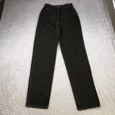 Vtg Wrangler Silverlake Jeans Womens 7/8 26x34 Blk High Rise Bareback Cowgirl