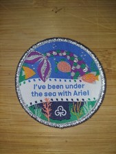 UK Girlguiding I've Been Under The Sea with Ariel Blanket Badge 