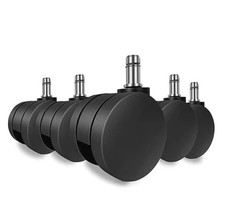 5 x HERMAN MILLER 60mm Castor Wheels - Aeron Embody Mirra Celle Setu Sayl Chair