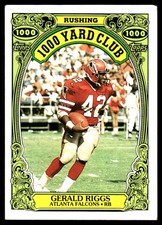 Gerald Riggs 1986 Topps #2 Atlanta Falcons FREE SHIPPING AutographDen