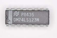 5‑Pack National Semiconductor DM74LS123N Dual Retriggerable One‑Shot NOS DIP‑16