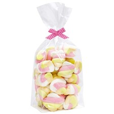 Flat Bottom Cellophane Bags 3x2x8 Inches Gusseted Cellophane Bags With Paper