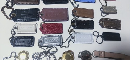 Authentic Coach 30 piece set tag bag Cute charms key chains Very Good - Picture 4 of 5