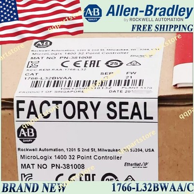 New in Box AB 1766-L32BWAA/C MicroLogix1400 32 Point Controller 1766L32BWAA serC