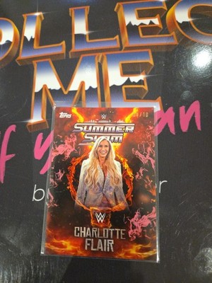 Topps WWE Charlotte Flair Summerslam 2025 numbered /10 Wrestling Trading Card