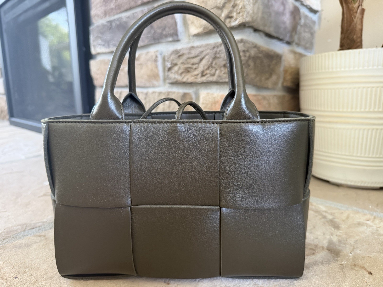 Bottega Veneta Arco Mini Tote - Olive