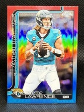 2025 Topps Chrome - Trevor Lawrence #138 Red White & Blue Refractor Jaguars 