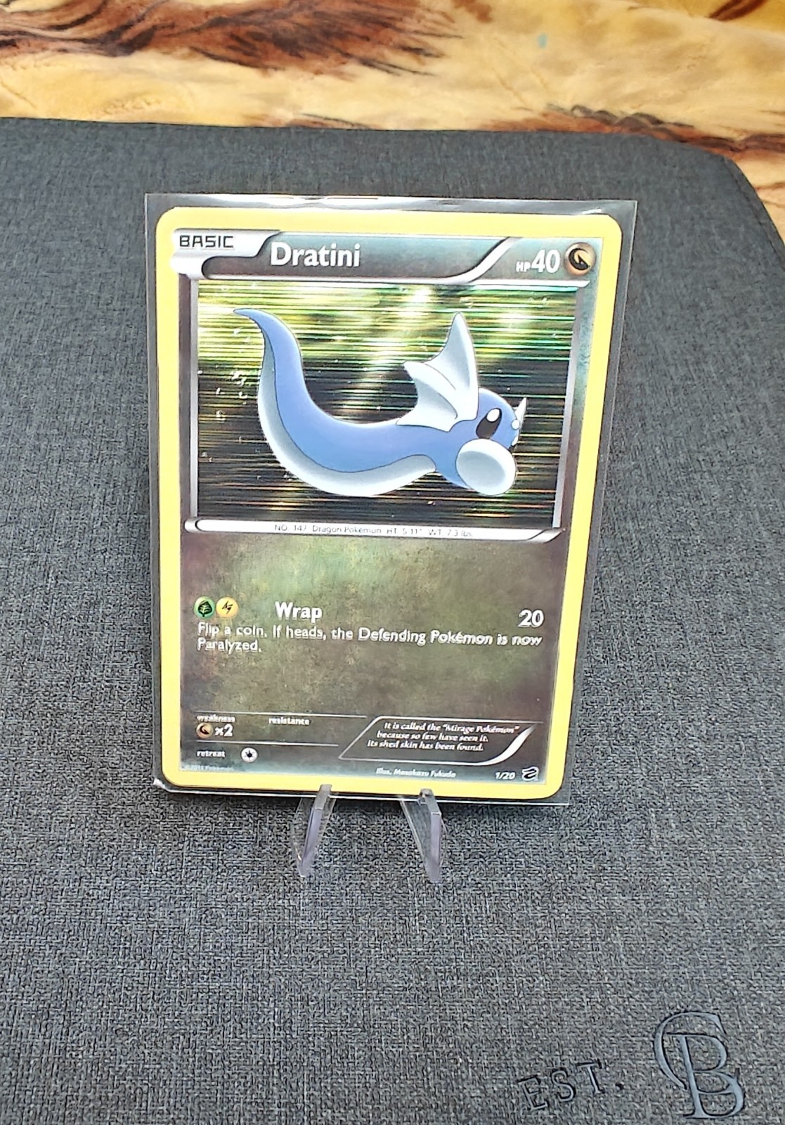 Dratini 1/20 Dragon Vault Holo Rare Pokémon Card Foil English