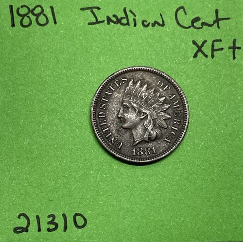 1881 Indian Head Cent / Penny 1c Xf Extra Fine