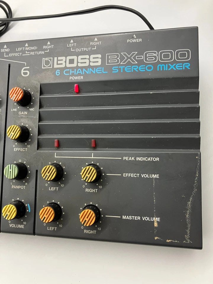 Boss BX-600 6-Channel Stereo Mixer Made in Japan 1984 Working 413664 - Image 2 of 4