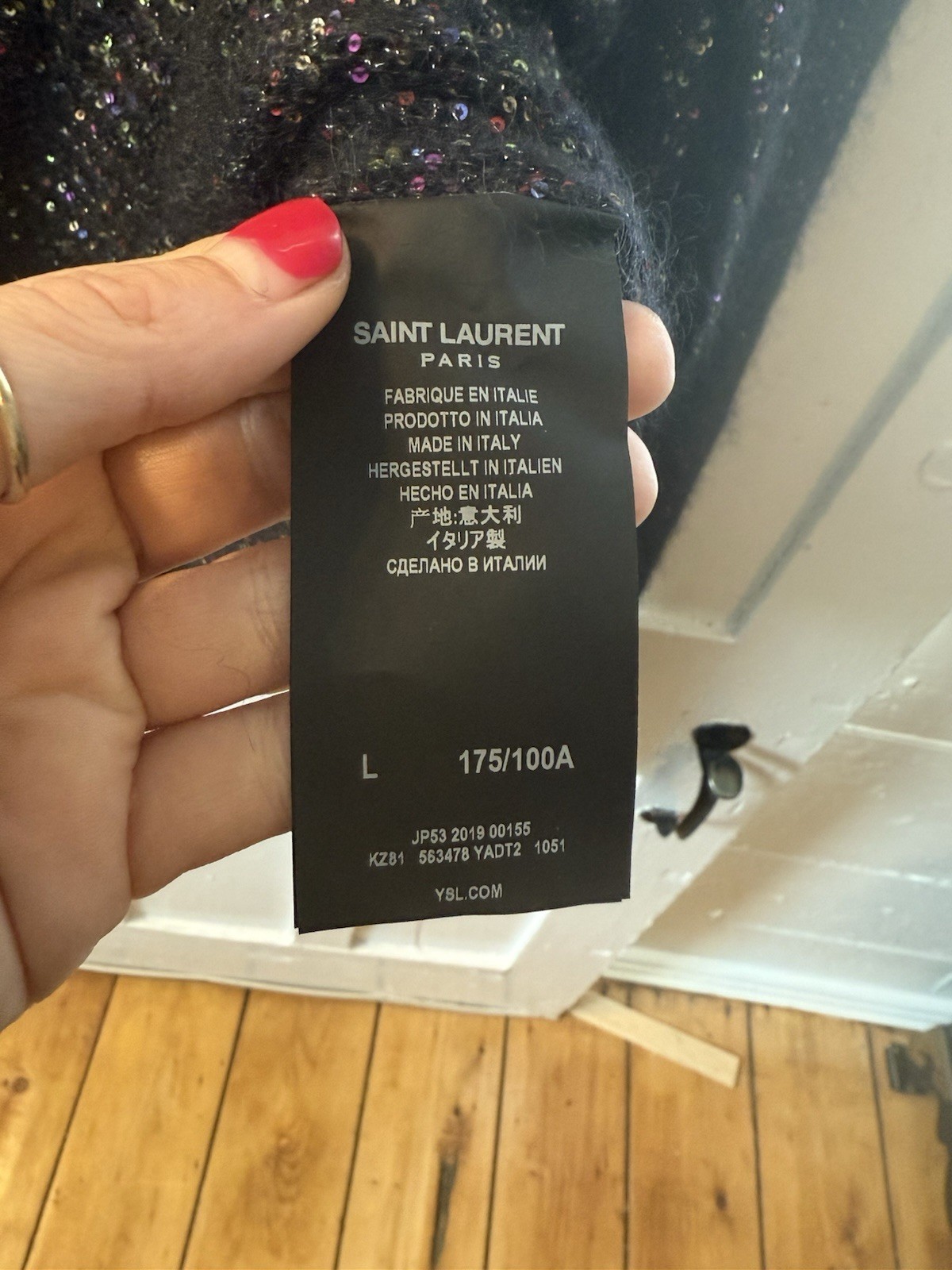 Maglione Saint Laurent Mohair Glitterato