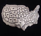 *RARE* 2 OZ MK BARZ US MAP 13/500 .999 FINE SILVER BAR