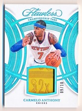 2024-25 Flawless Carmelo Anthony Championship Tags Tag Patch #CHT-CAN (09/10)