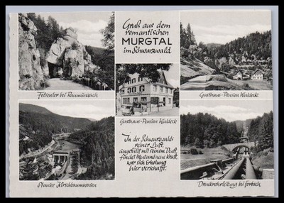 Ansichtskarte Das Murgtal im Schwarzwald