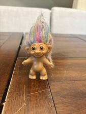 Russ Troll Doll Figure with Rainbow Hair and Brown Eyes