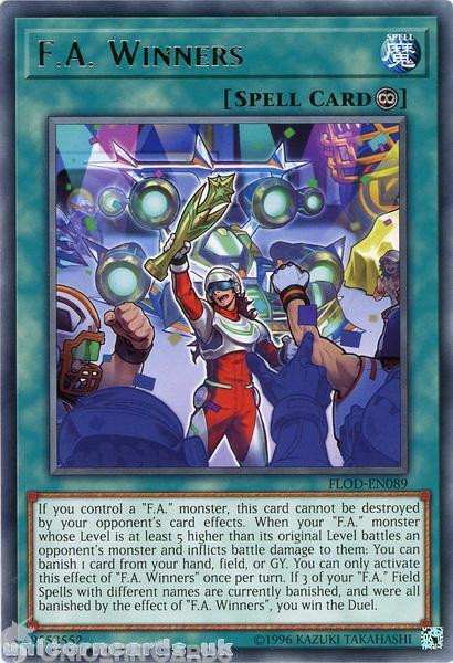 FLOD-EN089 F.A. Winners Rare UNL Edition Mint YuGiOh Card