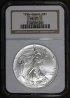 1995 (MS70) American Silver Eagle $1 ASE NGC