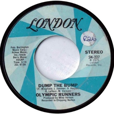 Olympic Runners - Dump The Bump (Vinyl 7'' - 1975 - US - Original)