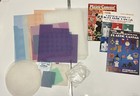 Lot of 70+ Mixed‑Color Plastic Canvas Sheets, Needles & Needlepoint Books Crafts