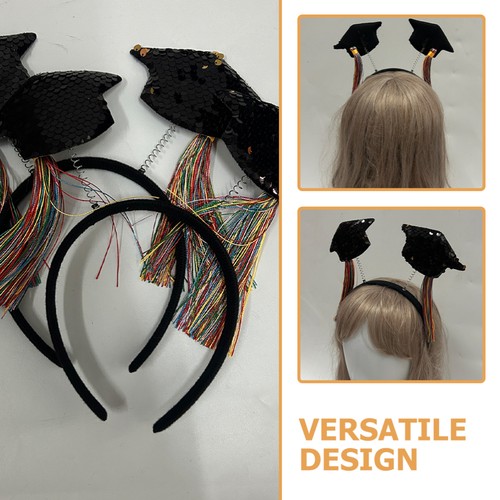 Grad Headband Hair Hoop Graduation Dress Up Costume Accessory Party Headband - Picture 8 of 12