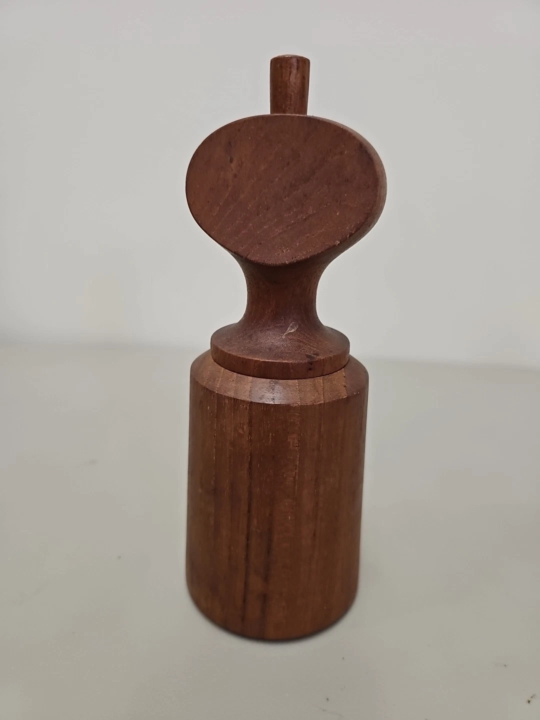 Vintage Denmark Jens H. Quistgaard Teak Wood Salt Shaker and Pepper Mill Grinder