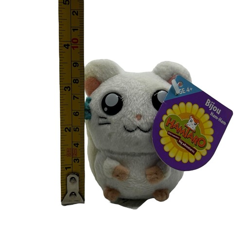 "Muñeco de juguete de peluche Hamtaro Bijou 3,5"" hámster hamón-ham" - Imagen 6 de 6