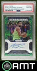 Karl-Anthony Towns PSA 10 2021-22 Panini Prizm 2/8 Sensational Auto Choice Green