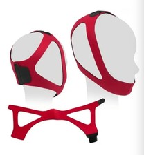 Chin Strap 3-Point with 2" Extension Adjustable, Ruby Red