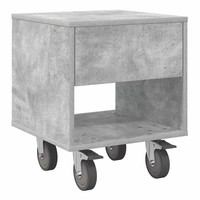 Nachttisch Beton Grau Holzwerkstoff 40,5 X 40 X 48 Cm