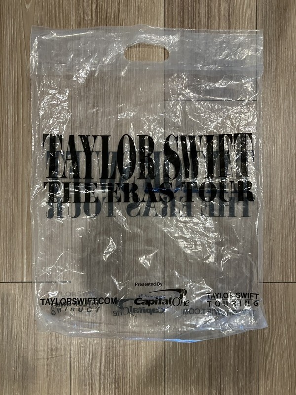 RARE Official Taylor Swift The Eras Tour Capital One Plastic Merch Bag