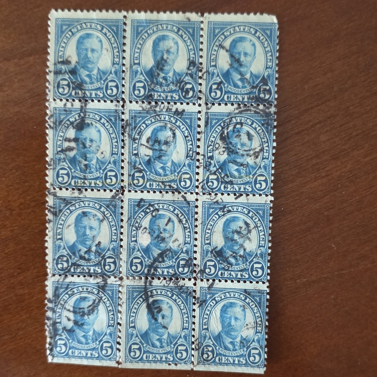 1926 US Postage Theodore Roosevelt 5 Cent Stamp Blue, Very Rare 12  display picture 1