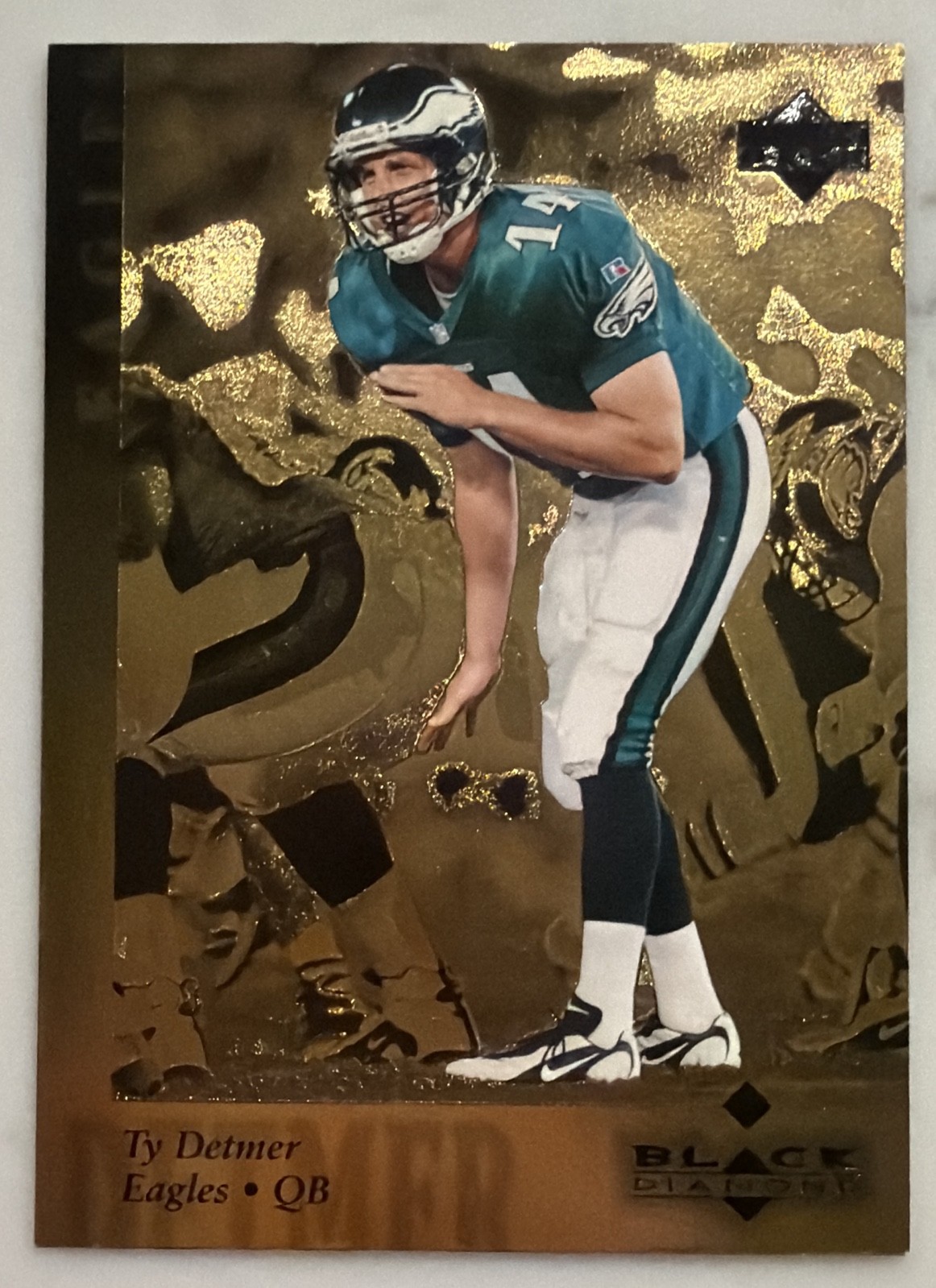 1997 Upper Deck Black Diamond - Ty Detmer #84 Gold
