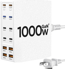 1000W USB Charging Station,12-Port USB C Charger Block with Dual 100W PD  USB-C