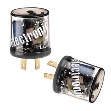 Wuyaoyao 2PCS 2 Pin 12V Heavy Duty Turn Signal Relay, Fixes Hyper Transparent