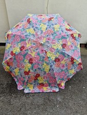 Vintage Garden Sun Parasol Floral Pattern Garden Parasol Diameter 186 cms