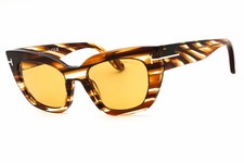 TOM FORD FT1190 53E Sunglasses Blonde Havana Frame Brown Lenses 53mm