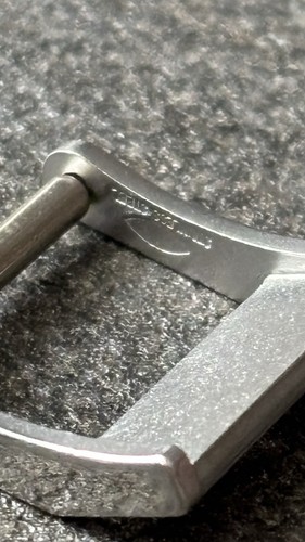 Fibbia Eberhard 12 Mm Vintage Acciaio Originale Cinturino Buckle - Foto 4 di 4