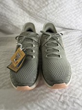 Skechers Women's Hands Free Slip-On Sneakers Gray Mesh Walking Shoe 8.5