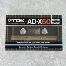 TDK AD-X 60 Audio Cassette Tape 1982 - New, Sealed