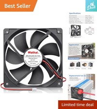 Efficient 24V DC Brushless Case Fan - 120mm with Low Noise Easy Setup