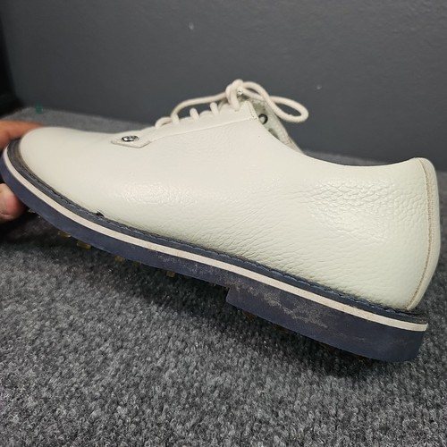 Chaussures de golf G/Fore Gallivanter homme pointure 9,5 larges cuir galet blanc à lacets - Photo 4/15