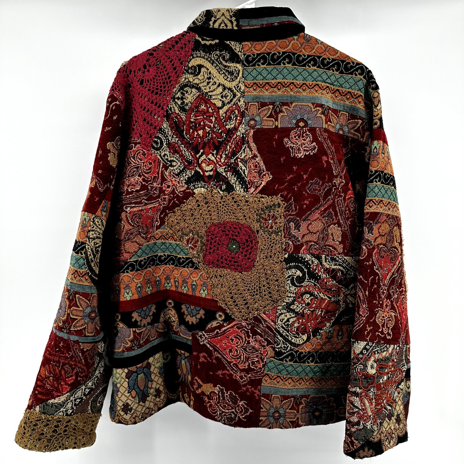 Chico's Shacket Jacket Patchwork Tapestry Paisley… - image 6