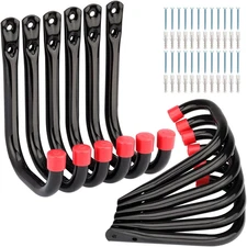 12 Pack Garage Storage J Hooks, 4.1Inches Heavy Duty Wall Mount Utility Hangers 