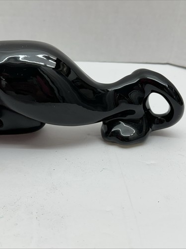 MCM / Art Deco / Vintage Royal Haeger 1950's Crouching Black Panther 15.5" MINT - Picture 5 of 12
