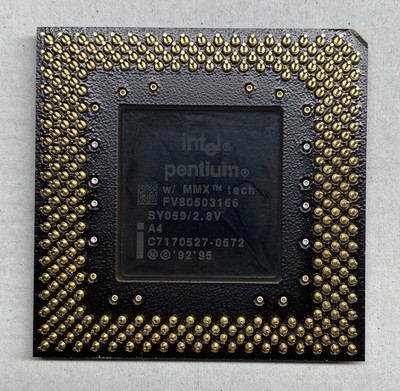 Intel Pentium MMX (SY059 / FV80503166) 166MHz / 66MHz Sockel 7 Prozessor