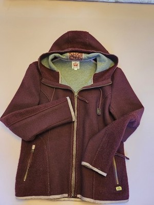 Spieth & Wensky Damen Strickjacke mit Kapuze Bordeaux Gr. 36 Top Zustand