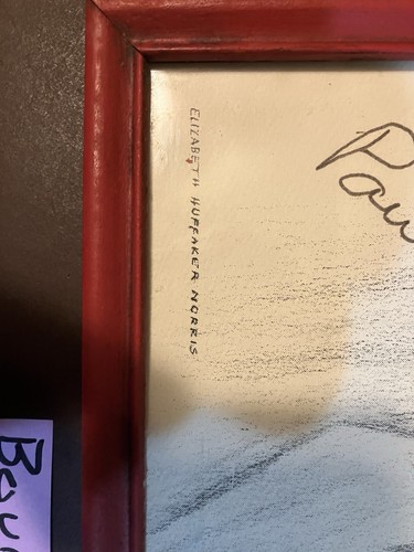 Bear Bryant Pencil Art The Bear Autographed to Sarah Ellen - Picture 4 of 5