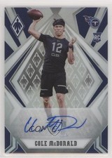 2020 Panini Phoenix Rookies Silver Auto Cole McDonald #186 Auto 9r9