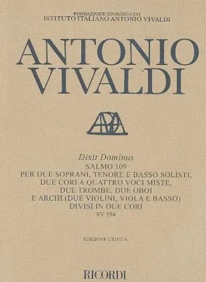 Dixit Dominus. Salmo 109 RV 594 | Edizione Critica A Cura Di Paul Everett | 2003